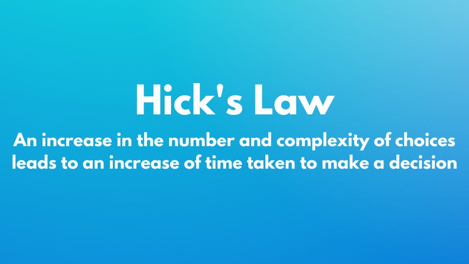 Hick's Law