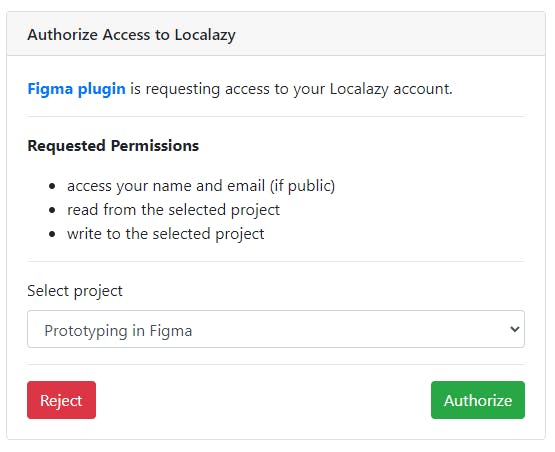 Authorization and Project Selection