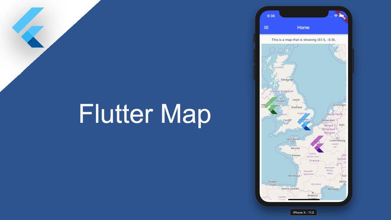 Map component for Flutter