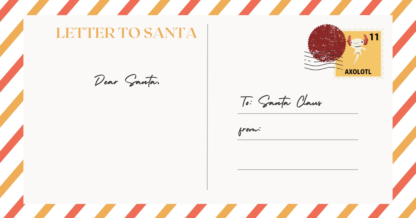 Write your letter to Santa Claus, here! 🎅