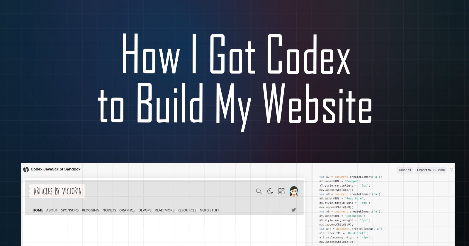 How I Got Codex to Build my Website (Almost)