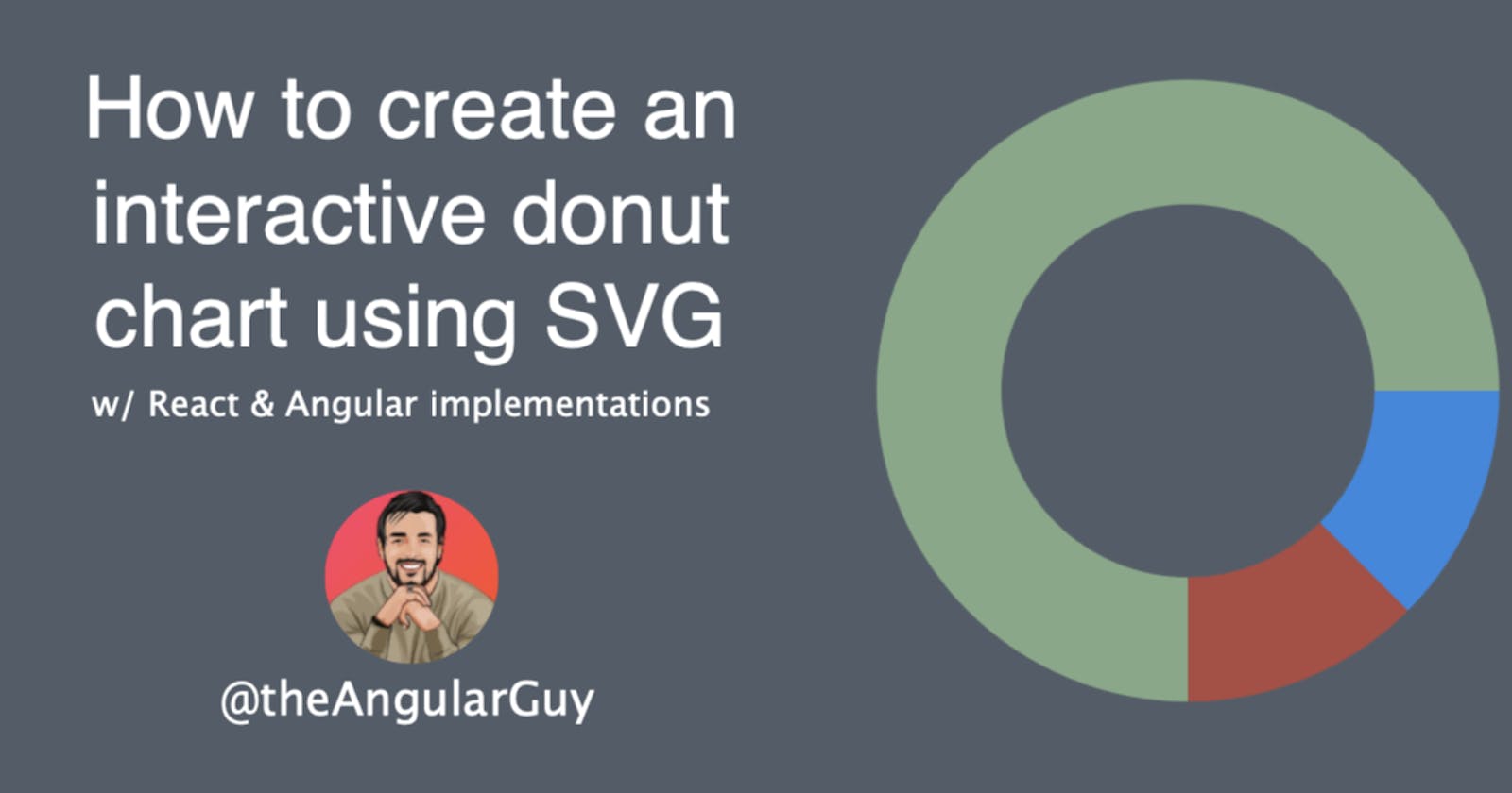 How to create an interactive donut chart using SVG