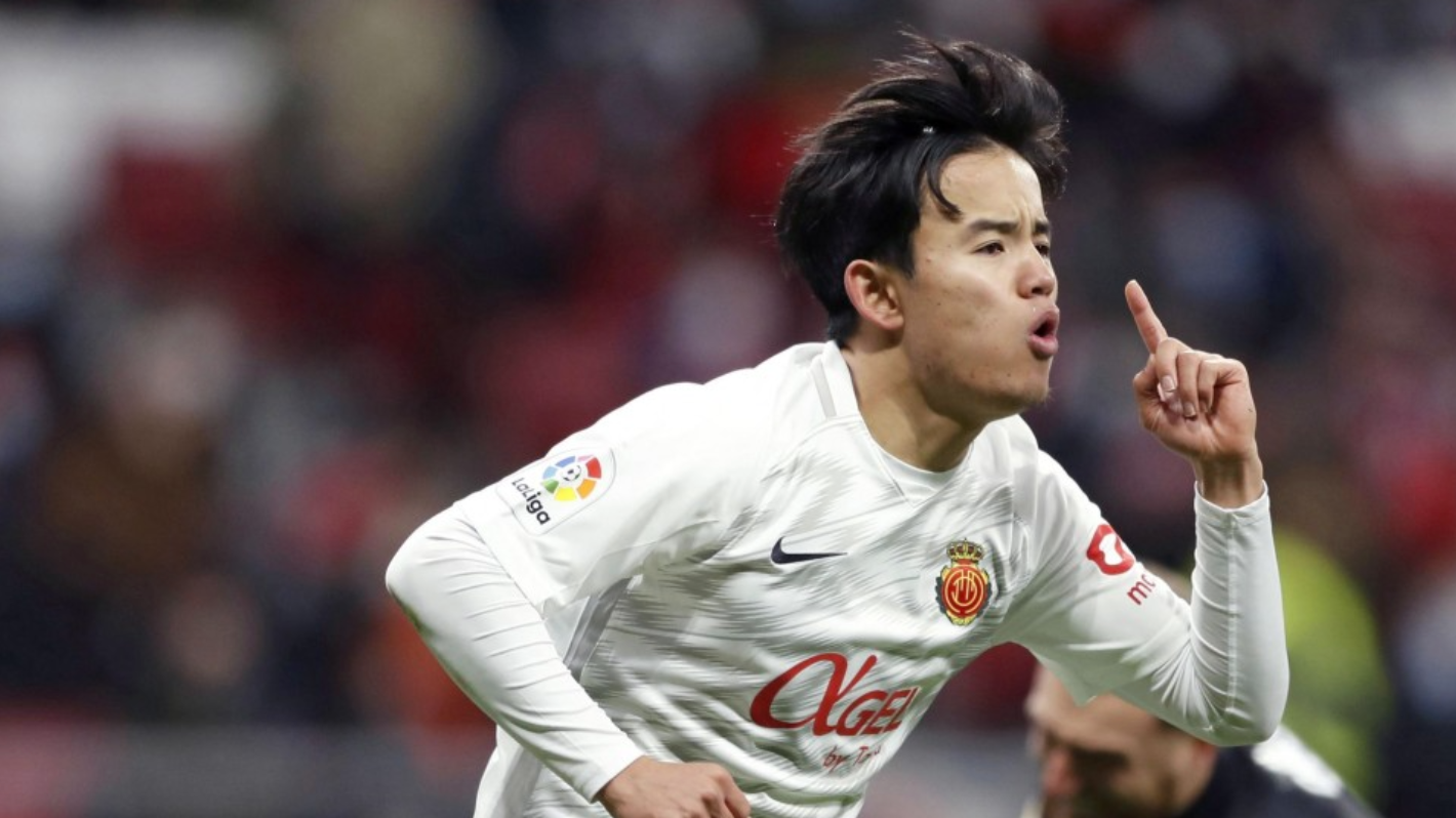 Kubo's scored a  Goal against Atletico Madrid