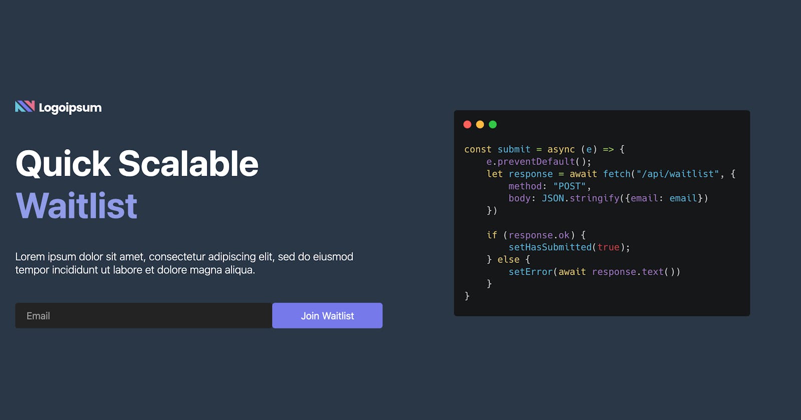 Building a waitlist for your product with Next.js