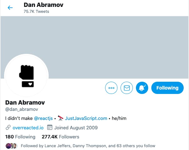Dan Abramov Twitter
