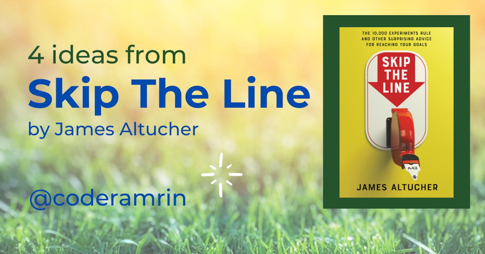 4 Ideas from Skip the Line by James Altucher