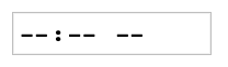 Empty time picker on Chrome