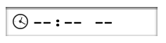 Empty time picker on Chrome with a clock icon on the left