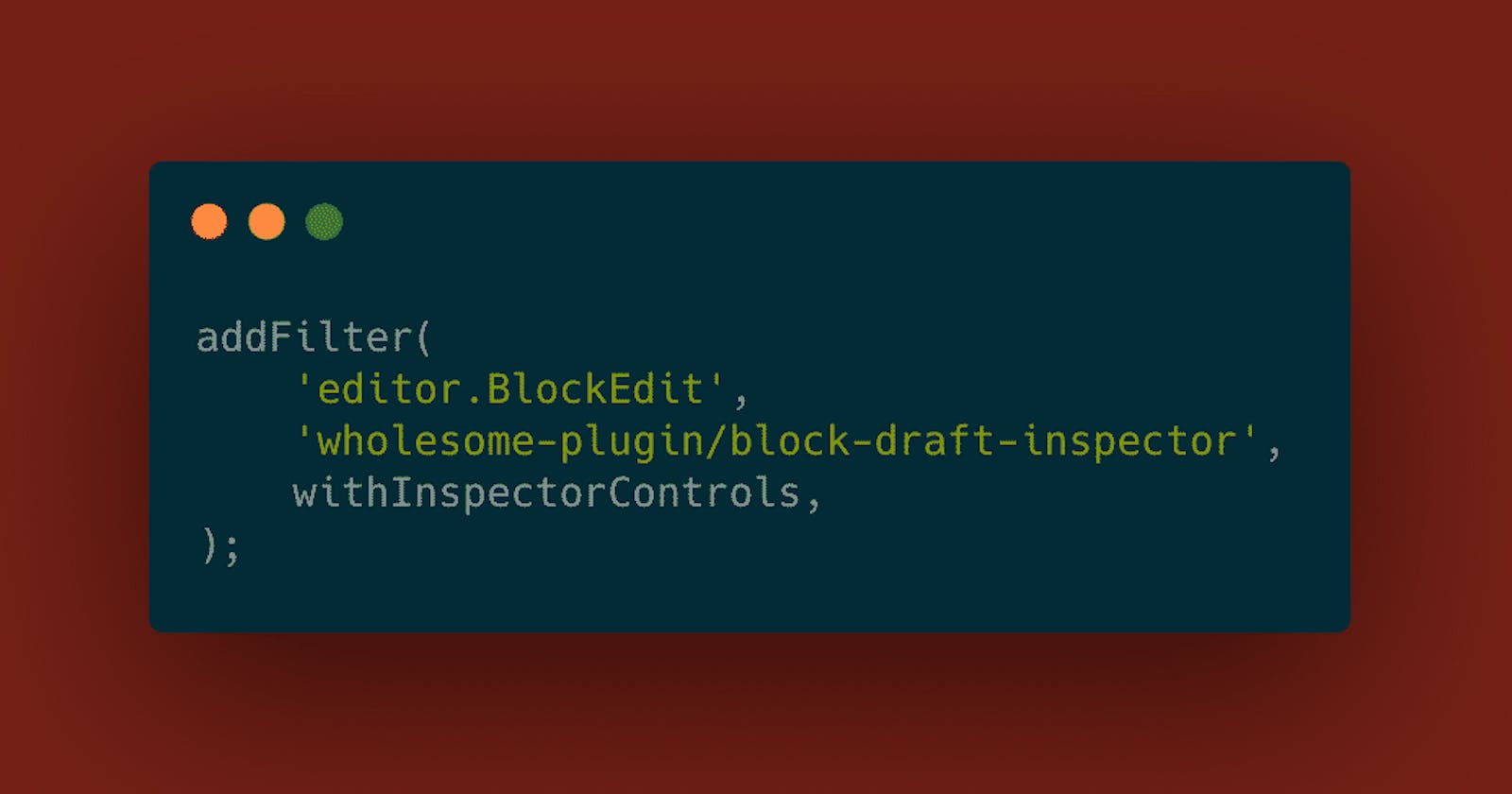 Add Controls to the Core and Third Party Block Sidebar with Filters and Higher Order Components