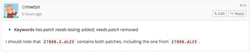 Keywords has-patch needs-testing added; needs-patch removed I should note that 27888.2.diff contains both patches, including the one from 27888.diff.