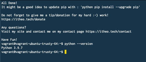 Python on Raspberry Pi installer
