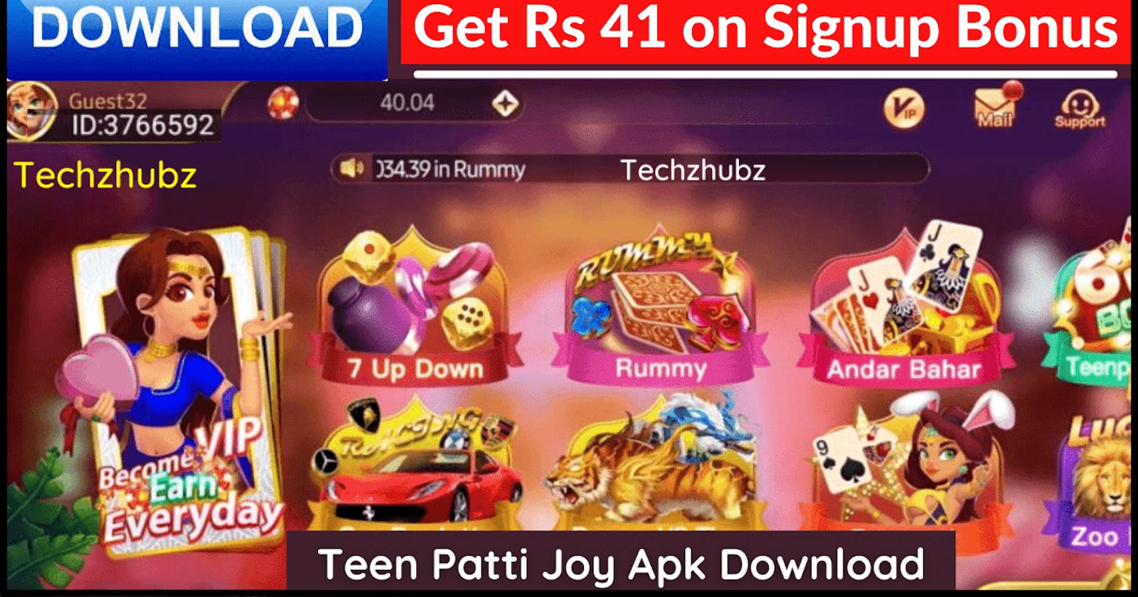 Teen Patti Joy Apk Download | Get Rs 41 on Signup
