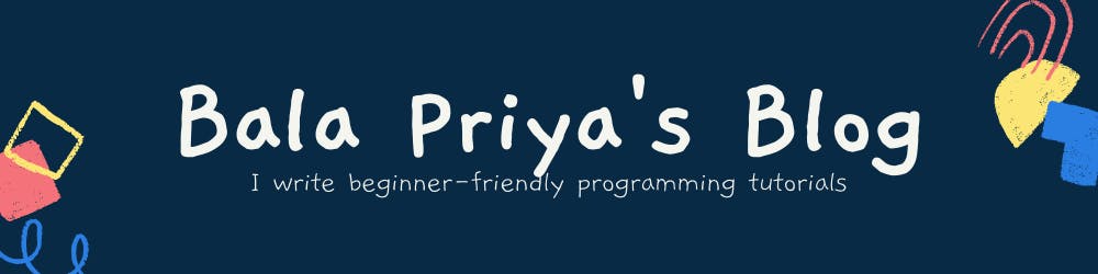 Bala Priya's Blog