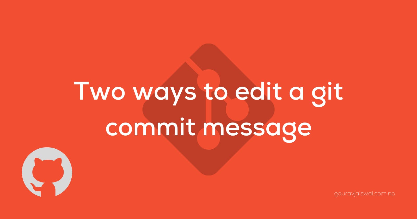 Learn to edit git commit message(s) after or before push