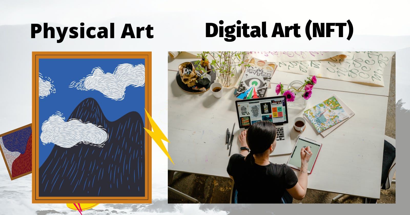 Digital art (NFT) vs Physical art