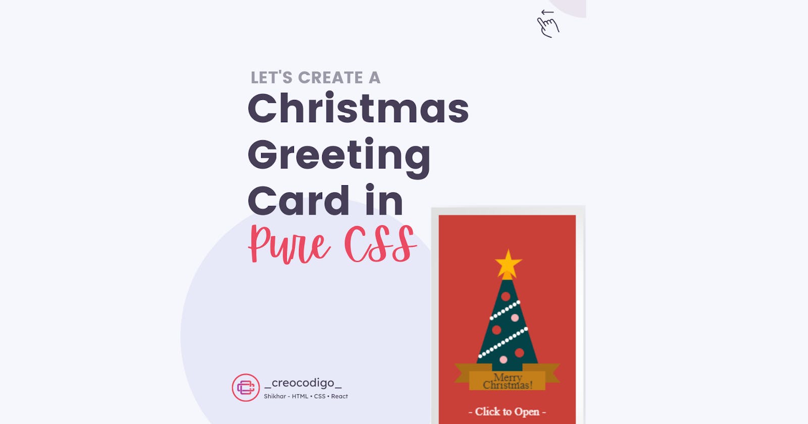Christmas Greeting Card in Pure CSS