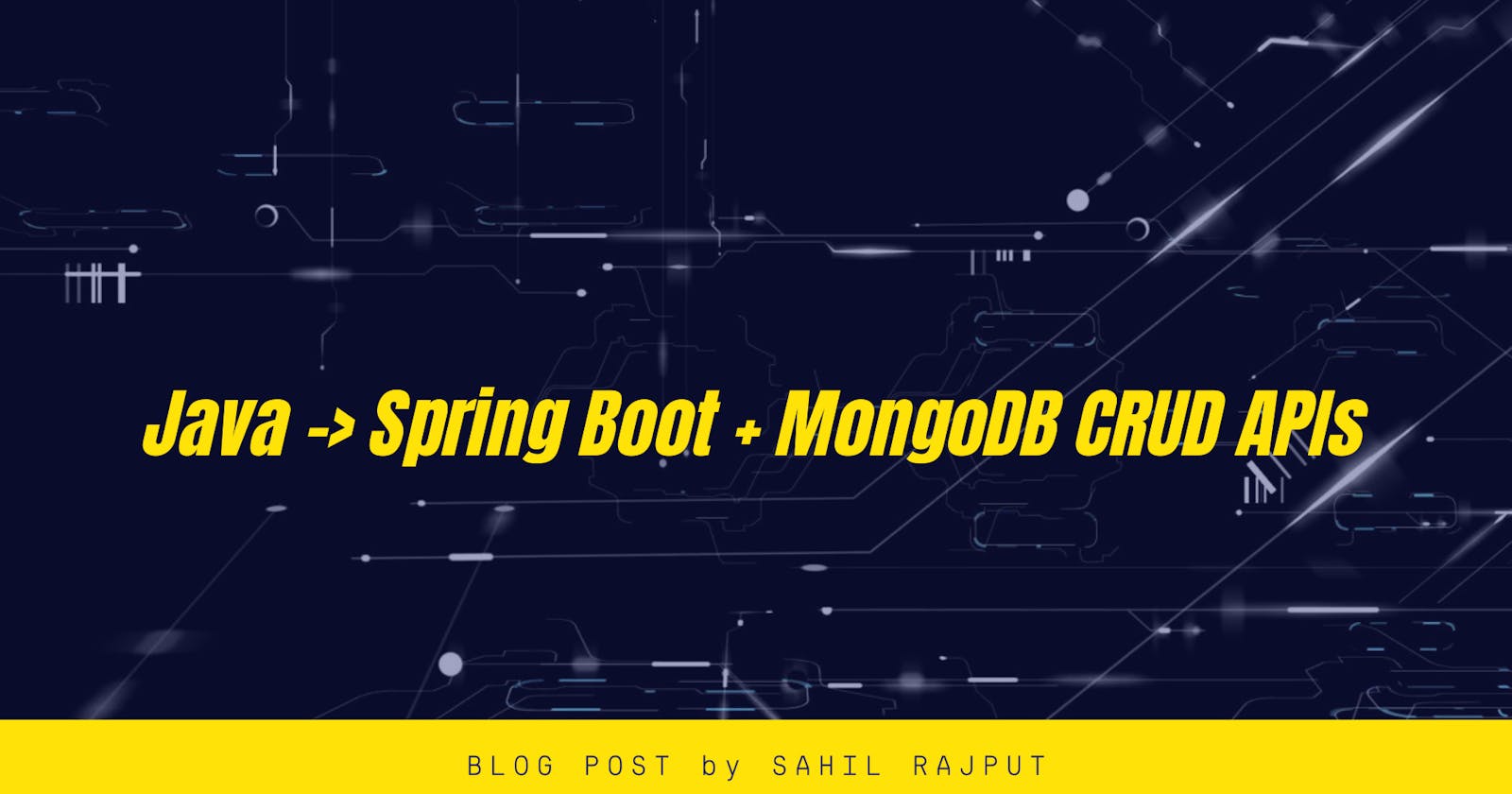 Java -> Spring Boot + MongoDB CRUD APIs