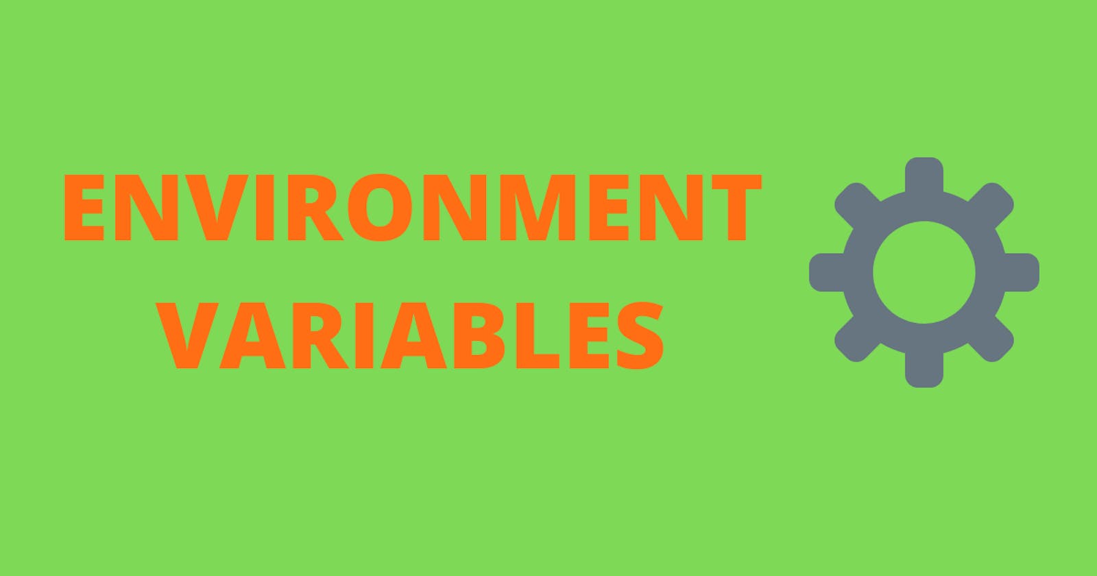 Environment Variables and how to set them
