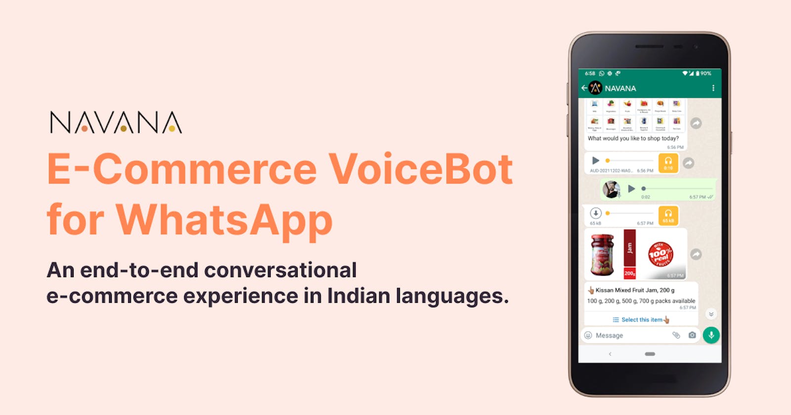 What's all the chit-chat? - Introduction to WhatsApp VoiceBot for E-commerce
