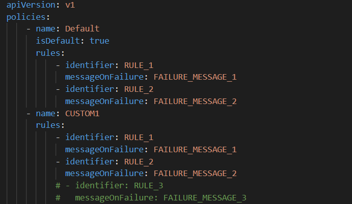 Creating custom policies in Datree