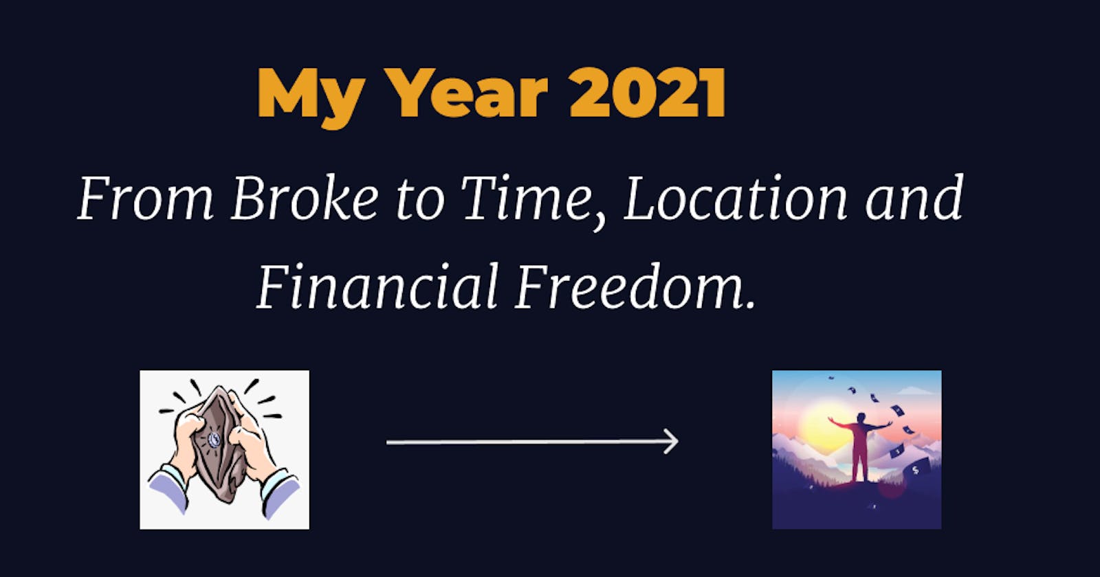 My Year 2021: From Broke to Time, Location, and Financial Freedom