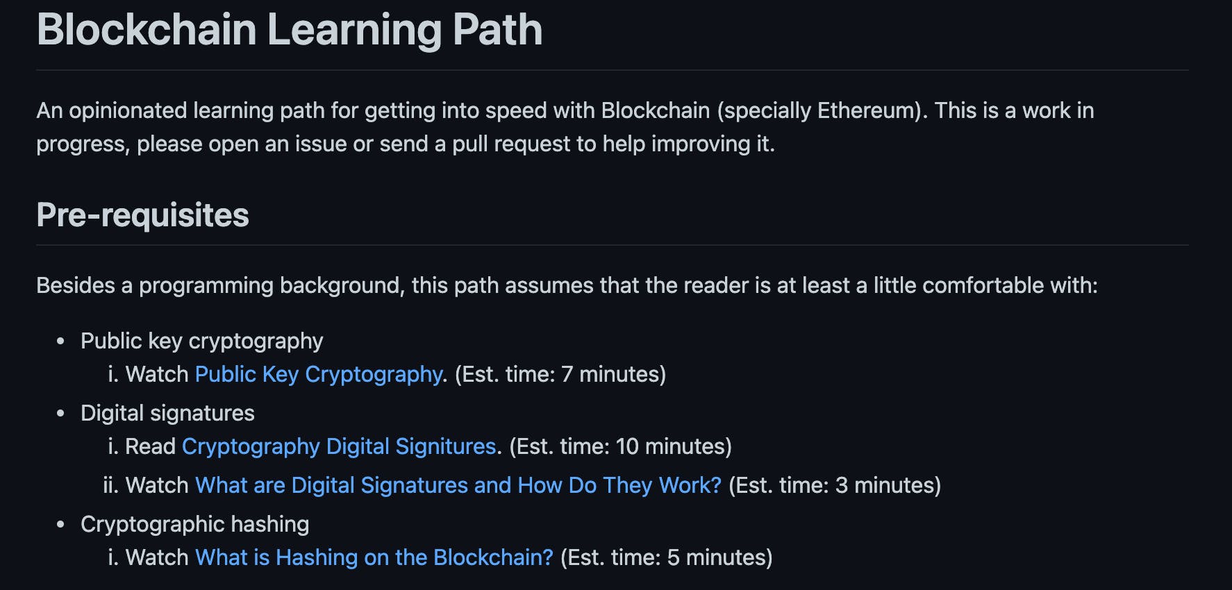 Blockchain Learning Path