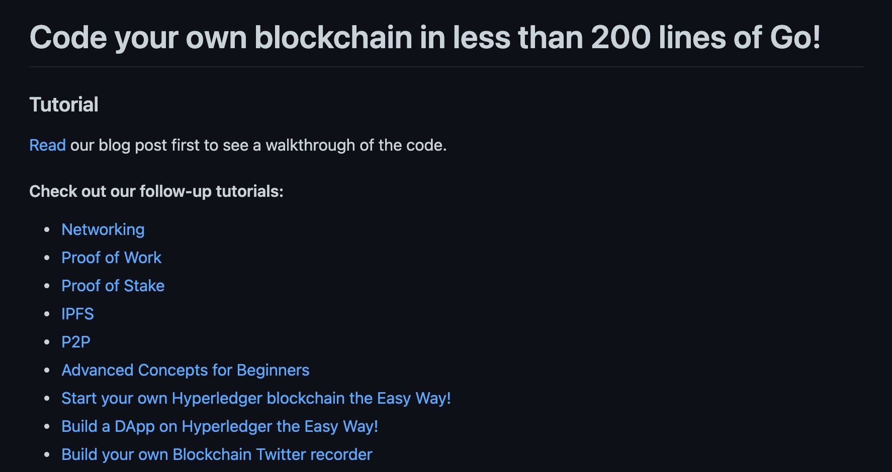 Learn How To Build A Blockchain With Go