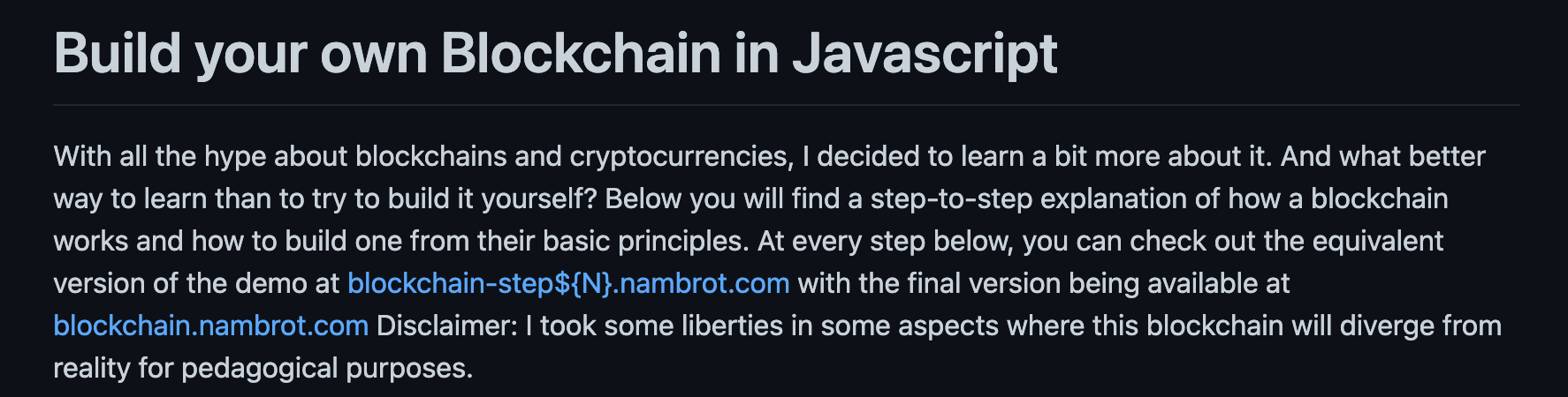 Build A Blockchain With JavaScript