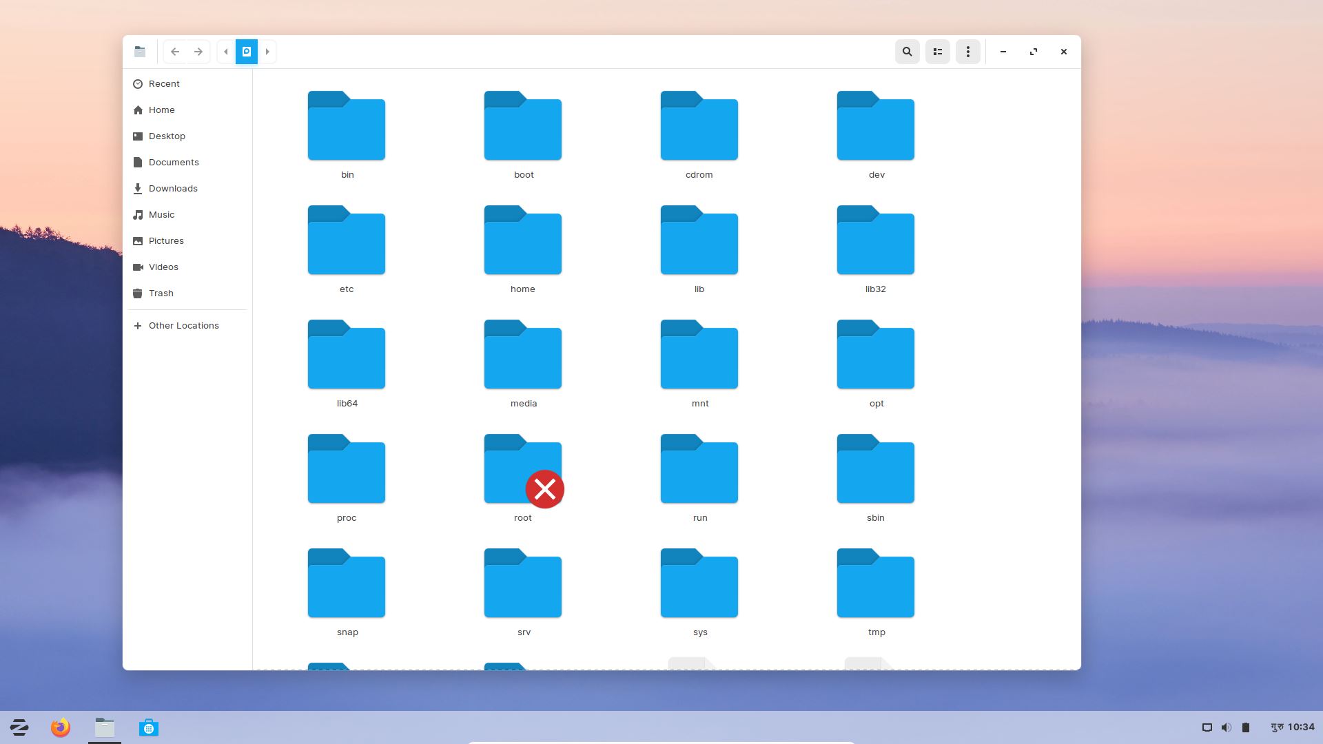 zorin file manager