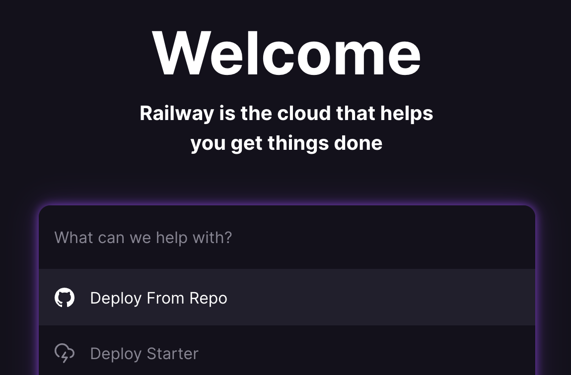 Deploy from repo