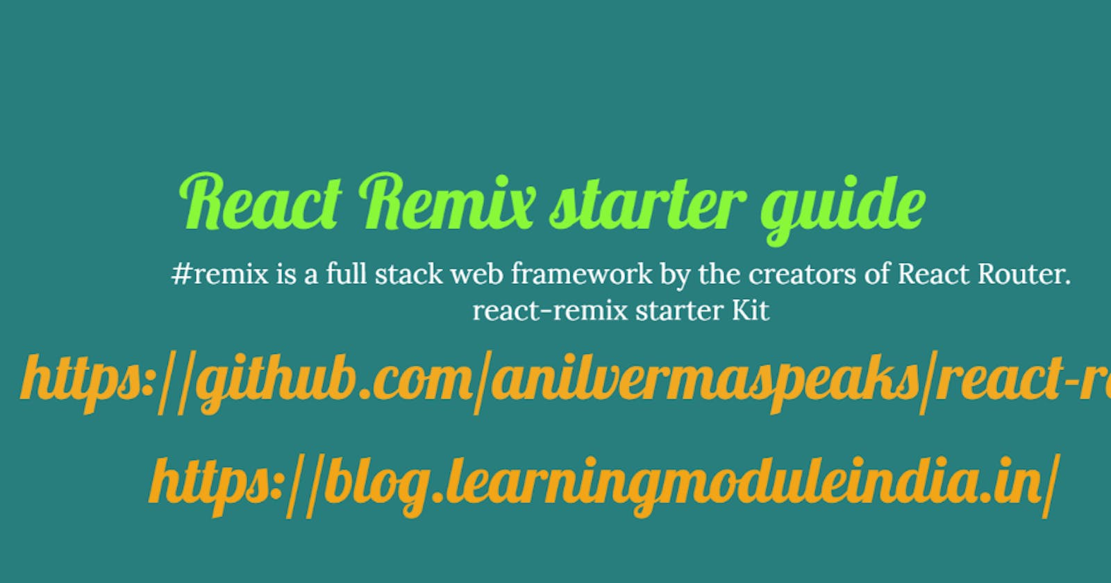 Remix, A full-stack web framework