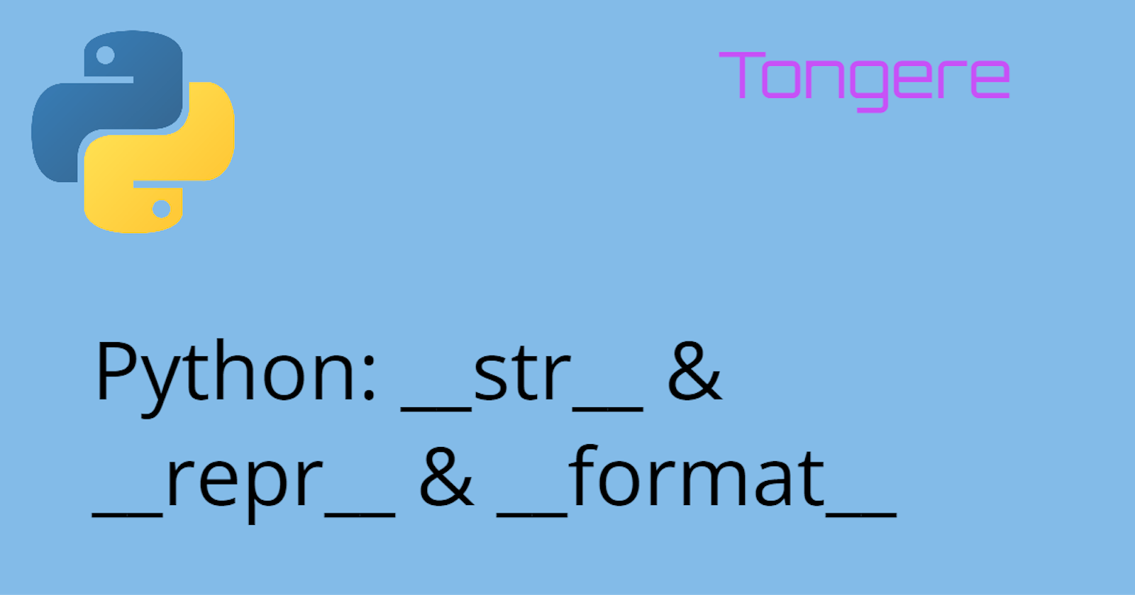 Python __str__ & __repr__ & __format__