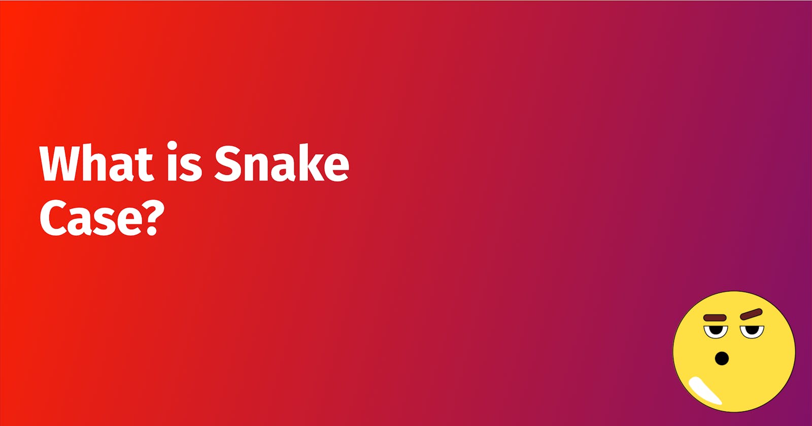 What is SNAKE CASE