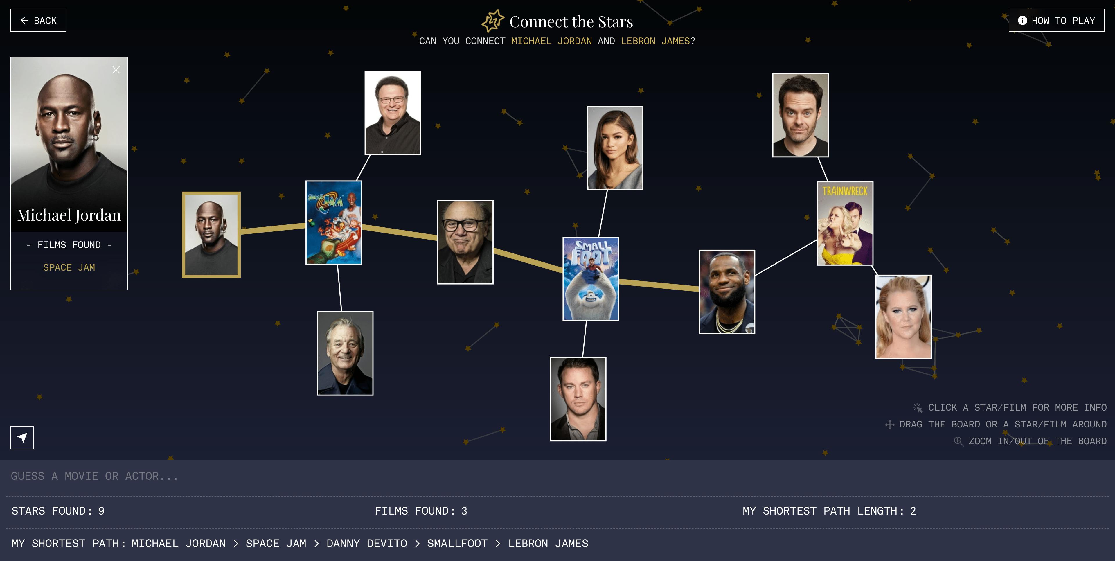 Another game of Connect the Stars