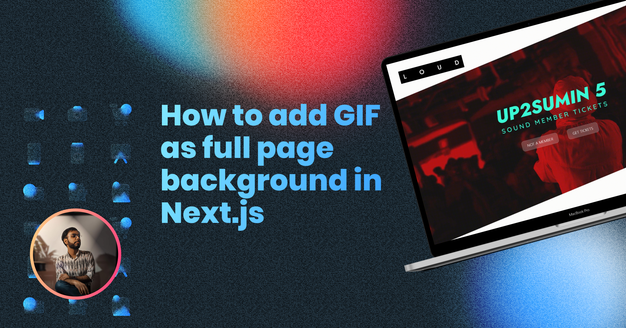 How to add GIF as full page background in Next.js
