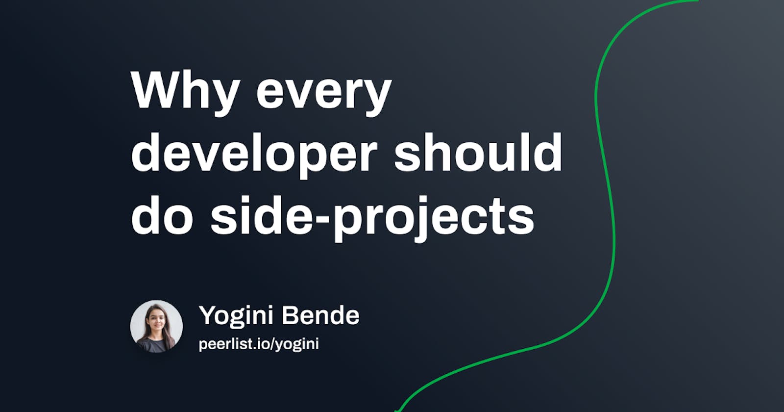 Why every developer should do side projects?