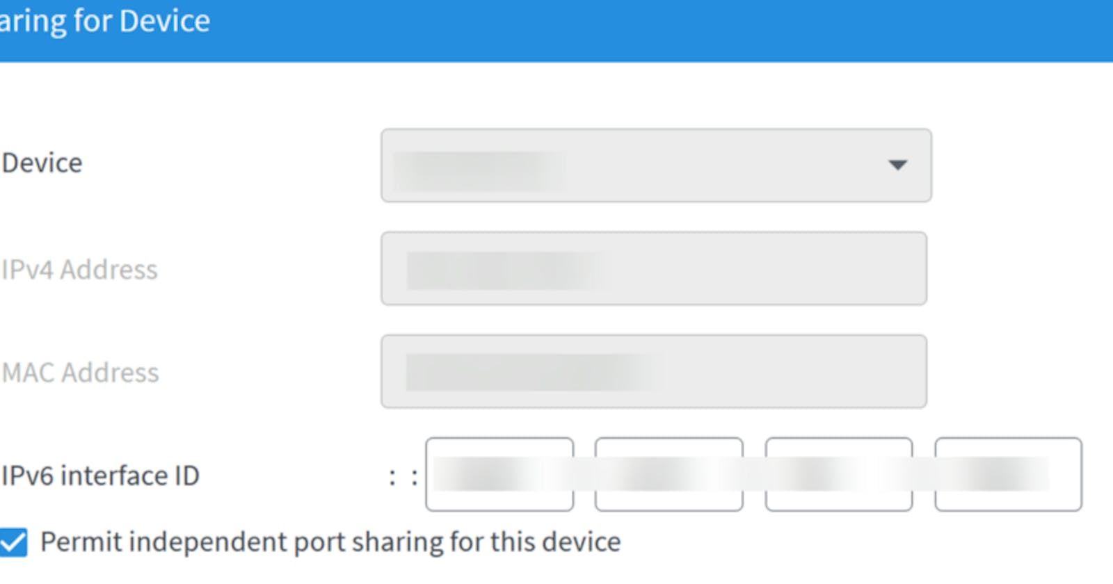IPv6 Port Sharing using FRITZ!Box