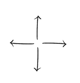 left right top and down arrows