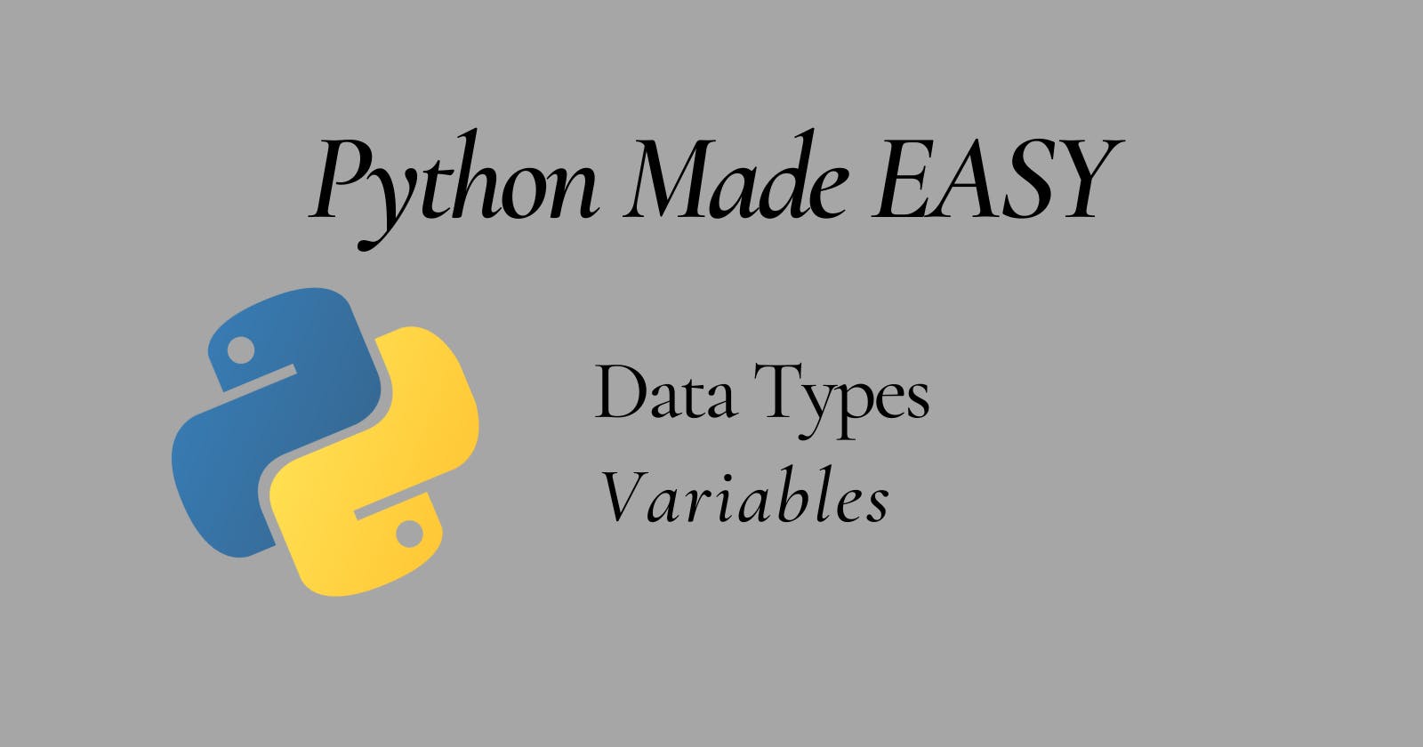 Python Basics: Data Types, Variables