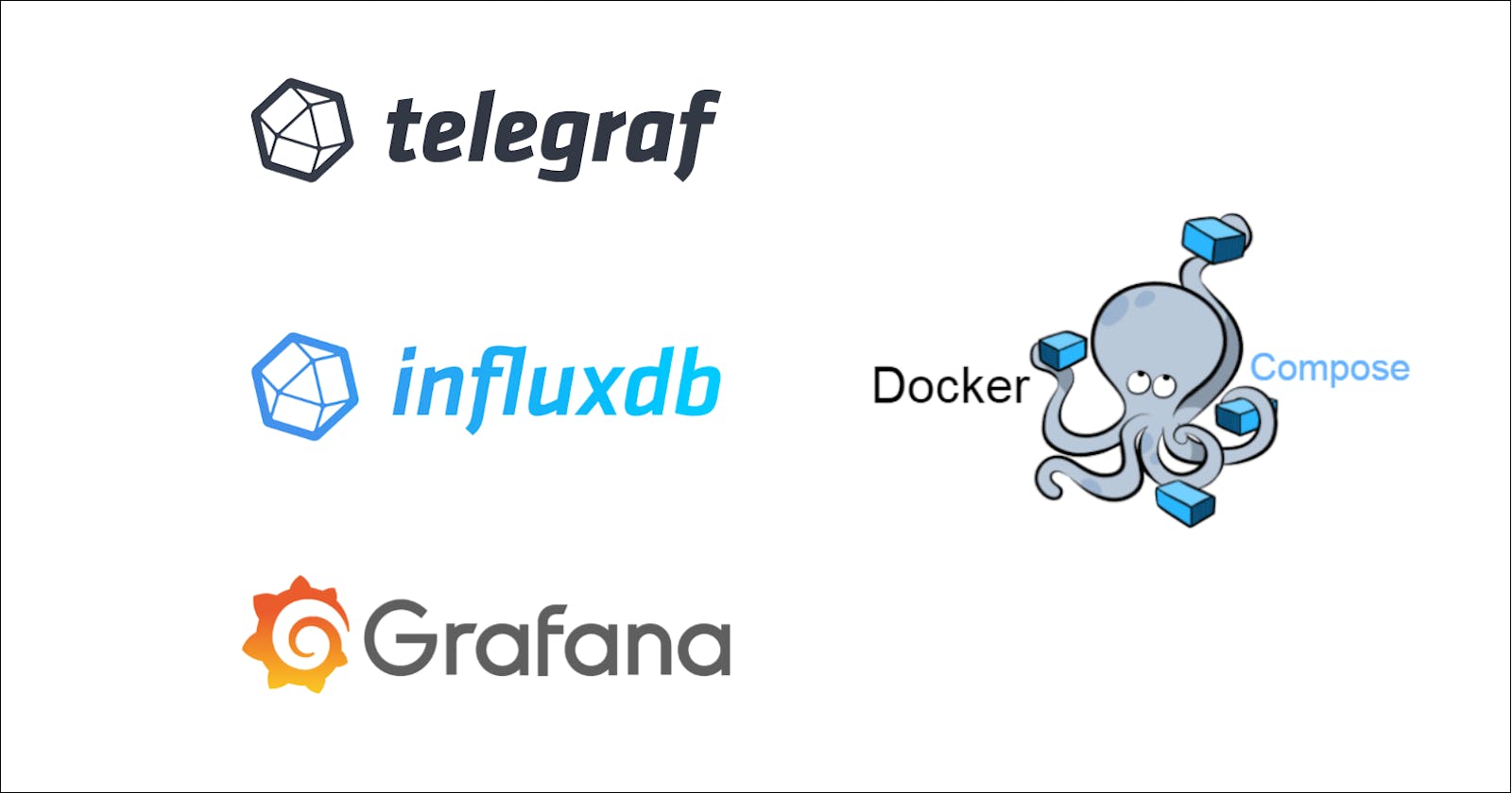Run Telegraf - InfluxDB - Grafana stack through docker compose