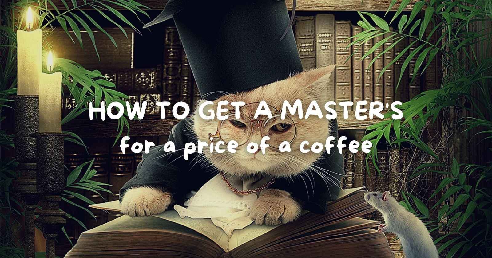 How to get an online Master's in CS for a price of your morning latte