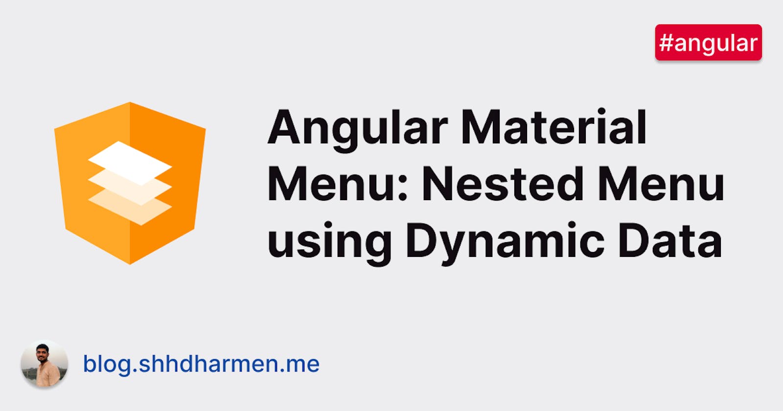 Angular Material Menu: Nested Menu using Dynamic Data
