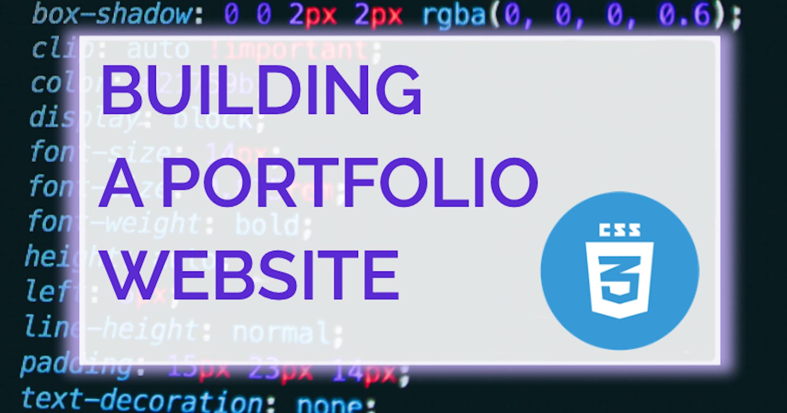 Create A Developer Portfolio Website