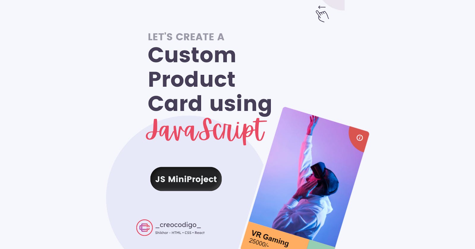 Custom Product Card using JavaScript