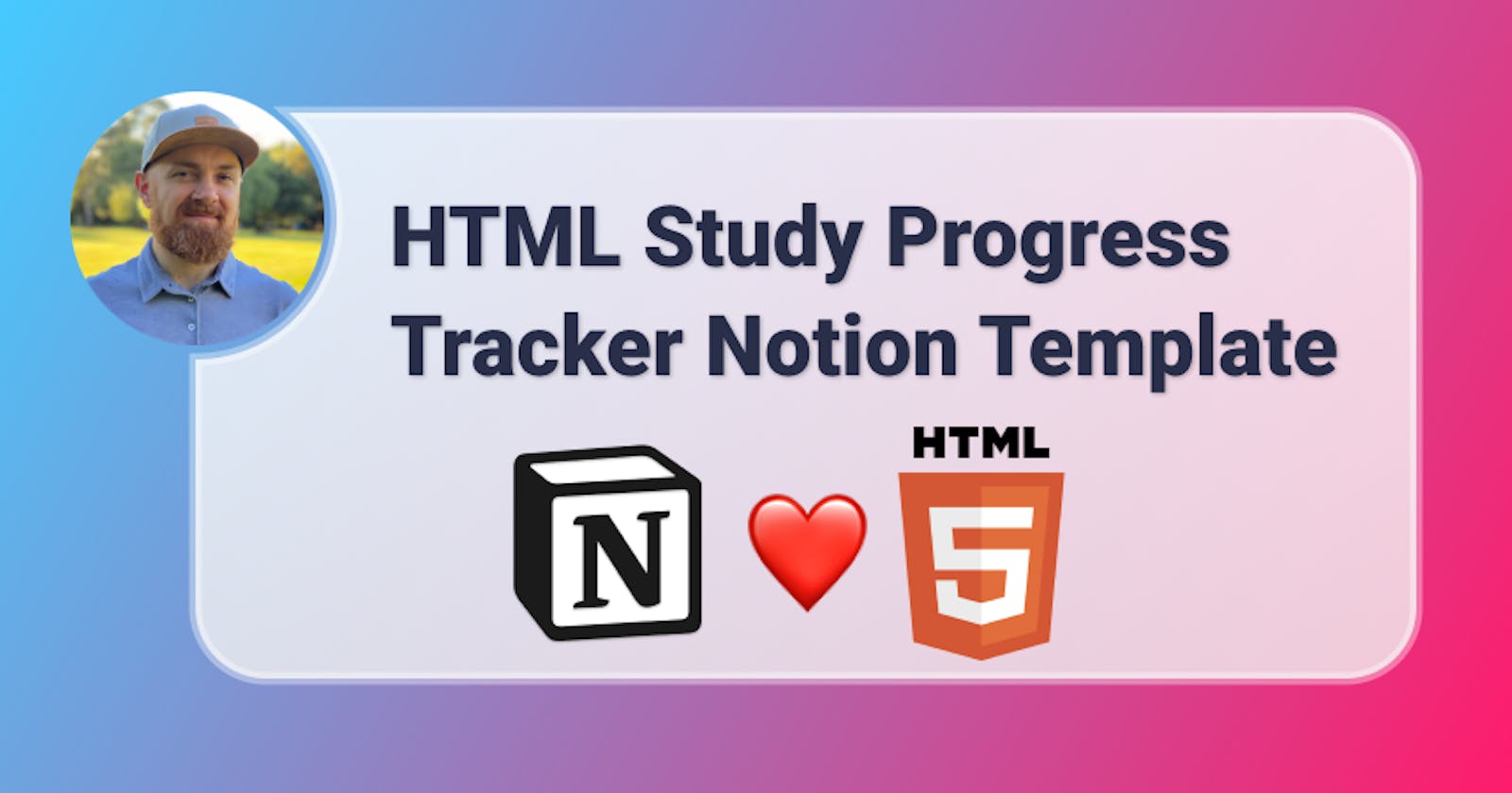 HTML Study Progress Tracker Notion Template