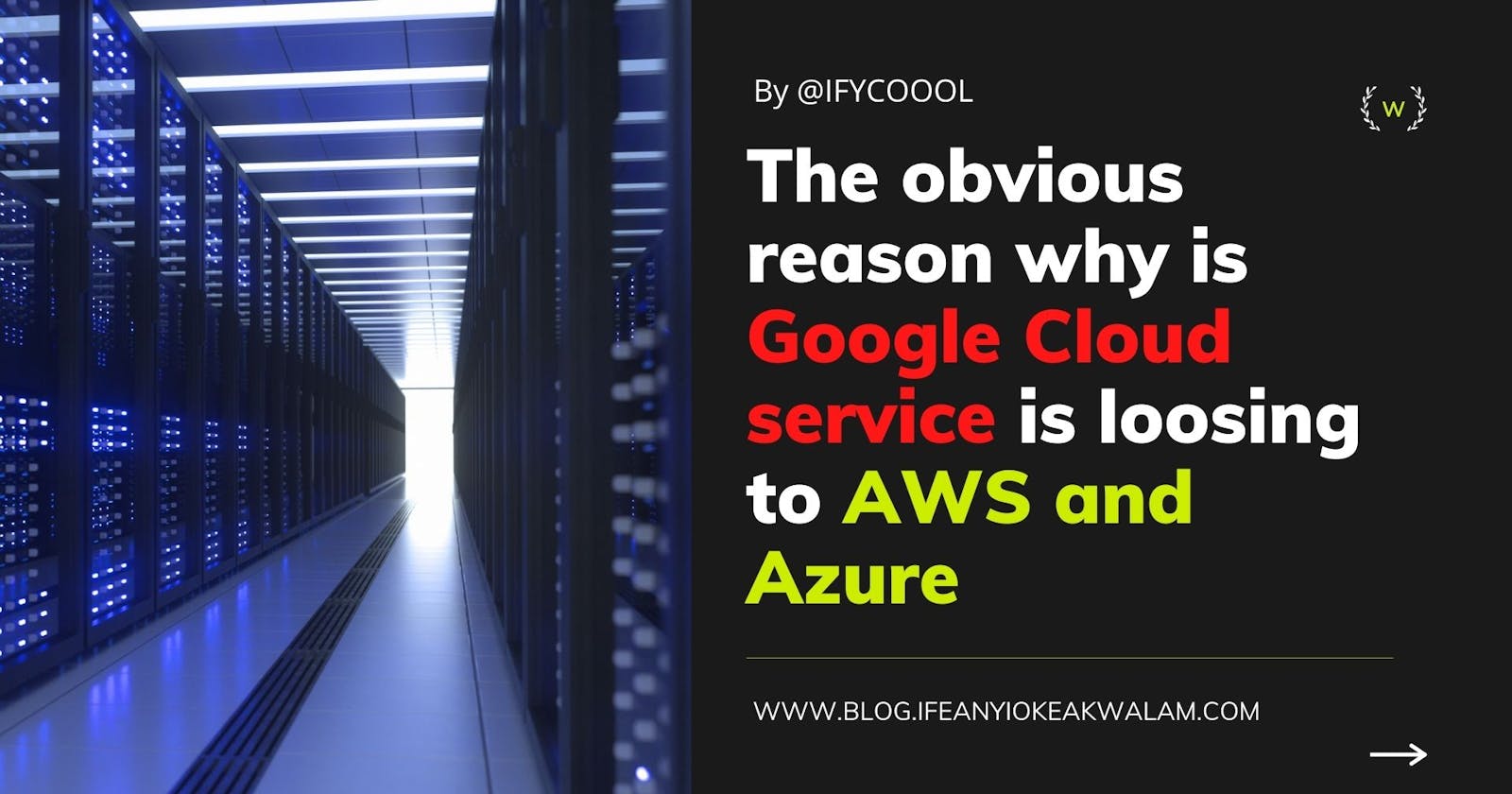 The obvious reason why Google is loosing the cloud battle to AWS and Azure?