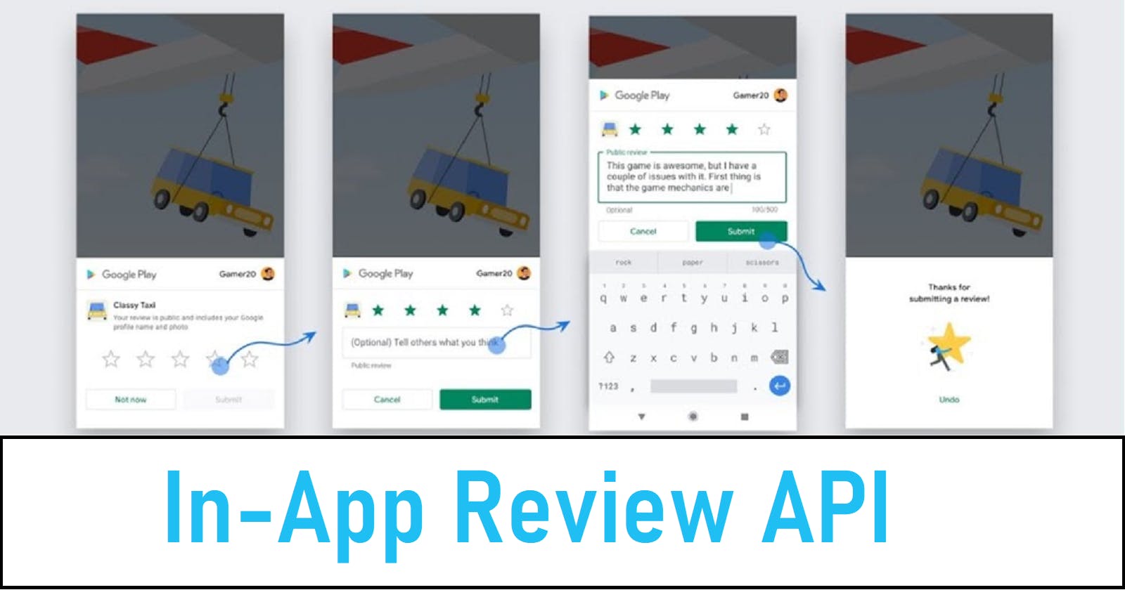 Google Play In-App Review API to grow your app ratings
