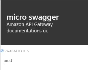 Automatically serve Swagger ui for Api Gateway documentation
