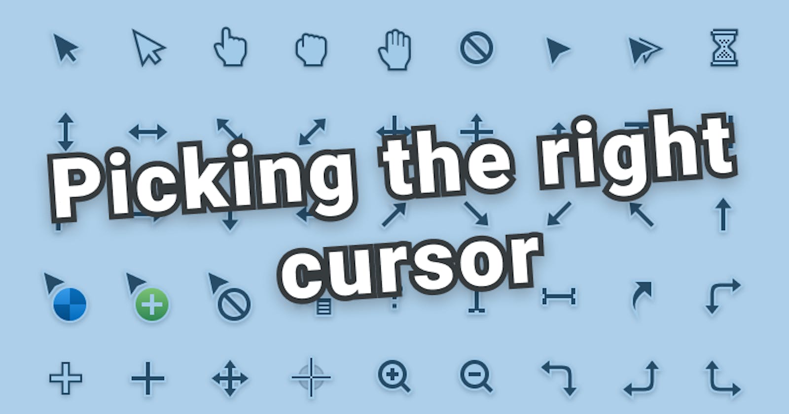 Picking the right cursor in CSS
