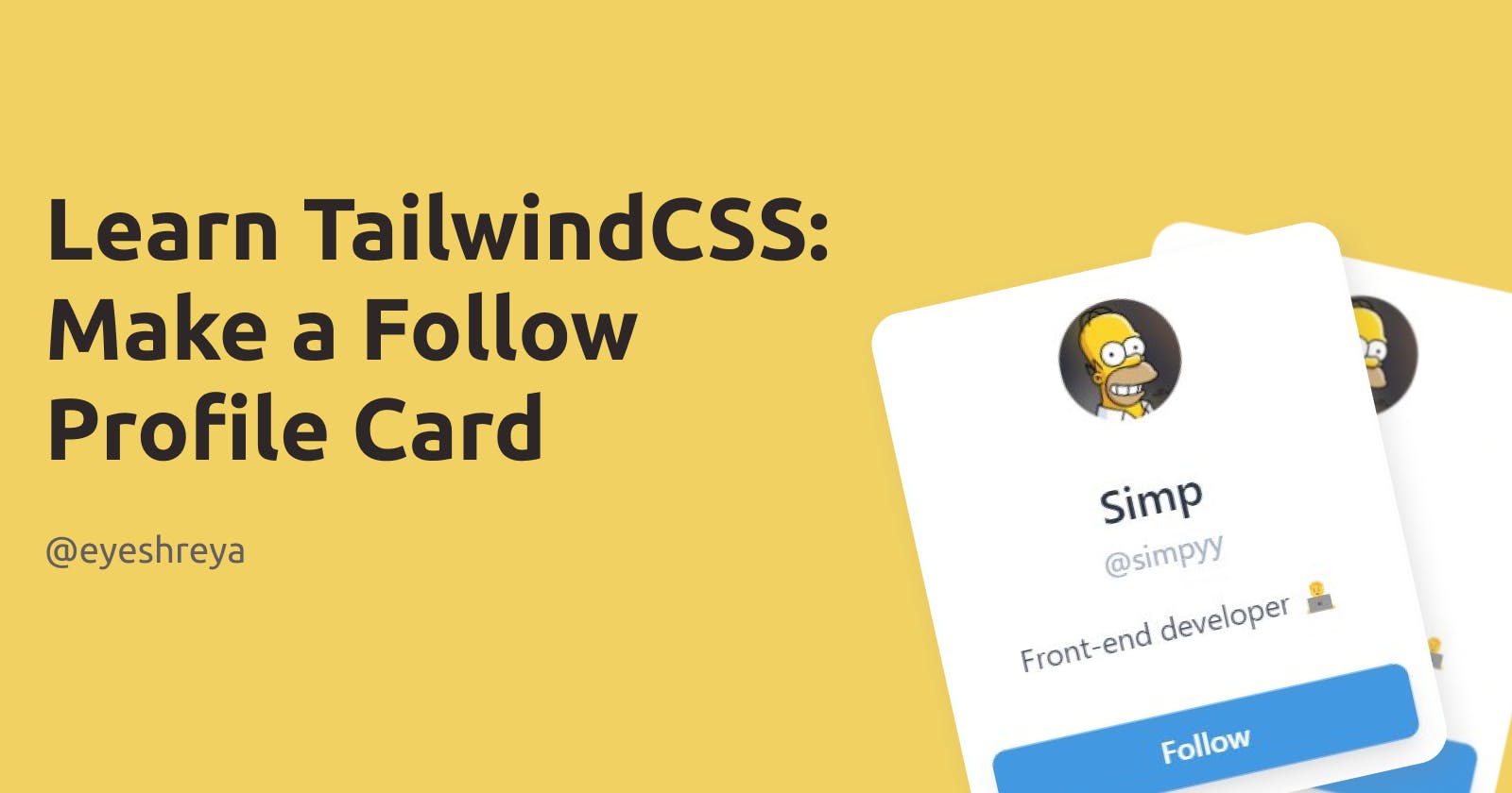 Learn TailwindCSS: Make A Profile Card